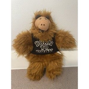Vintage Alf Hand Puppet 11” “Born to Rock” 1988 Burger King Toy